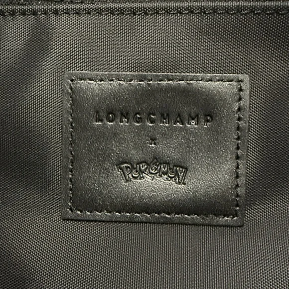 Longchamp x Pokemon Pikachu Le Pliage Large Shoulder Tote Black - Picture 6 of 13
